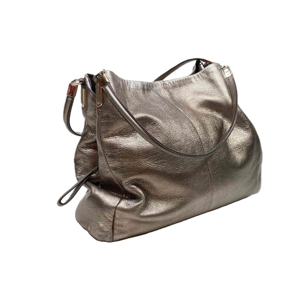 Coach Madison Phoebe Triple Entry Metallic Leather Handbag 32397